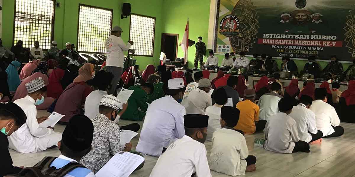 hari-santri-di-masa-pandemi-pcnu-mimika-ajak-perbanyak-selawat